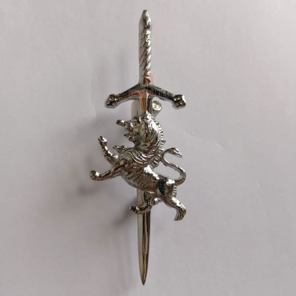 Antique Rampant Lion Kilt Pin
