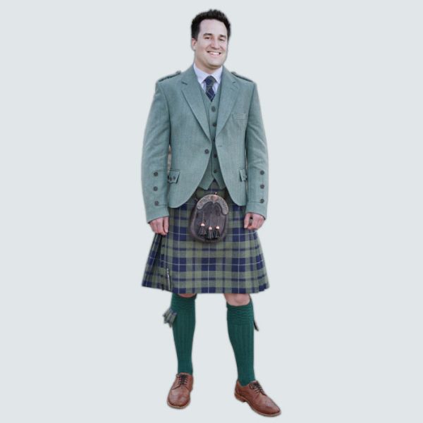 Argyll Kilt Outfit With Green Jacket