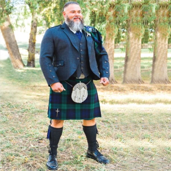Black Watch Argyll Kilt Outfit For Wedding