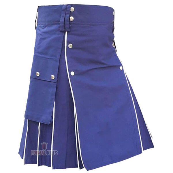 Blue Modern Utility Kilt