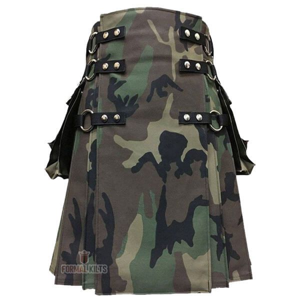 Woodland Camouflage Gothic Kilt