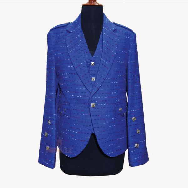 Modern Argyll Blue Kilt Jacket