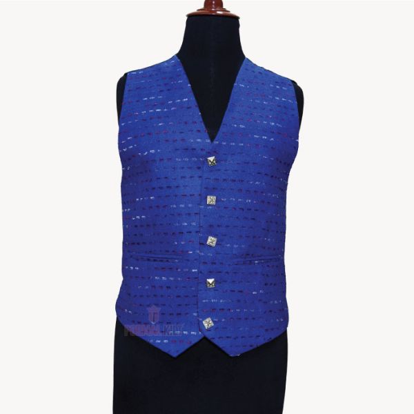 Modern Argyll Blue Kilt Jacket - Image 4