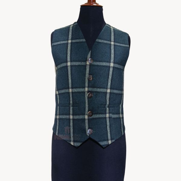 Modern Mens Argyle Jacket And Vest - Image 4