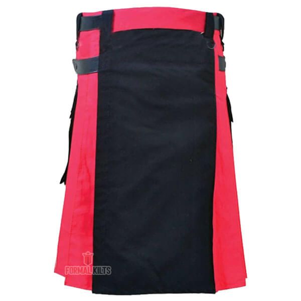 Pink Black Hybrid Utility Kilt