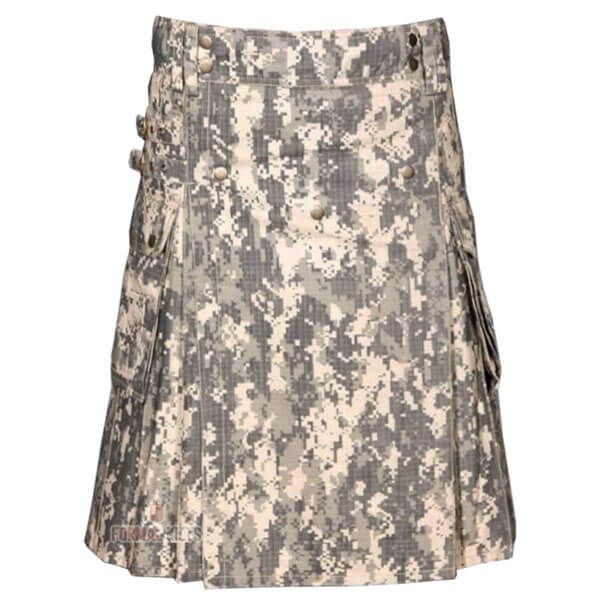 Tactical Digital Camo Kilt For Men
